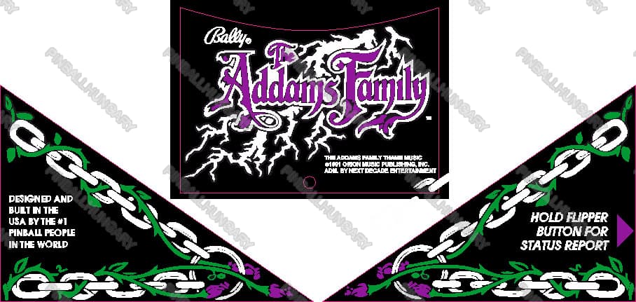 Addams Family Apron Decal
